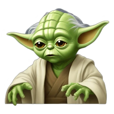 Yoda fait un Feur sticker