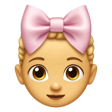 Baby pink coquette bow sticker