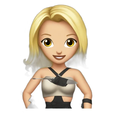 Britney spears with knives sticker