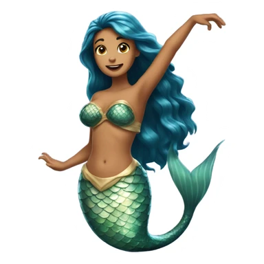 Big back mermaid sticker