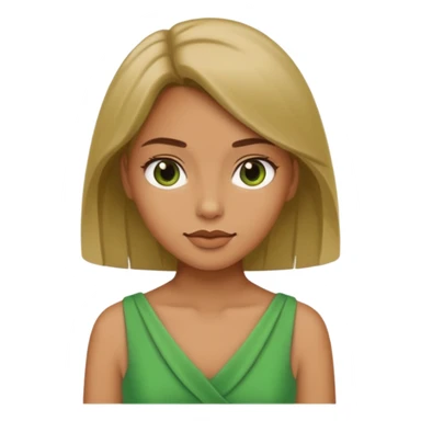 Bratz human girl green sticker