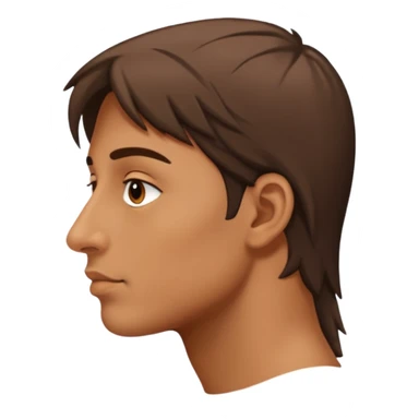  aquiline nose, side view sticker