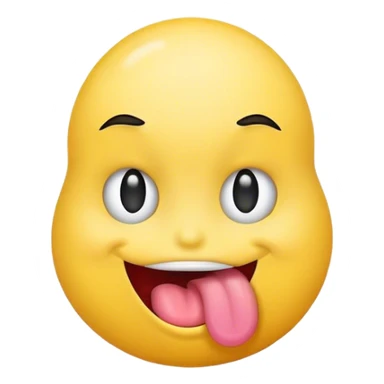 Emoji with tongue out and side eye sticker