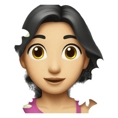 HD Apple Emoji of Jasmine's flowers  sticker