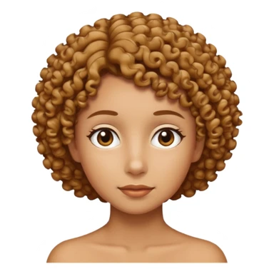 Uma personagem com o cabelo bem curto cacheado  sticker