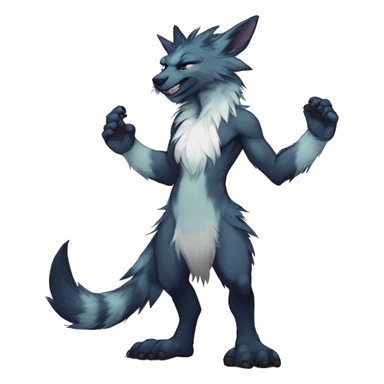  anthro vernid full body furry by LiLaiRa sticker