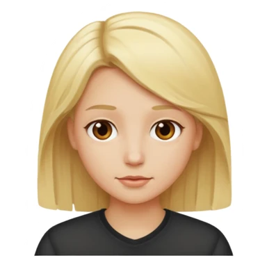 Cheese with blonde hair  sticker