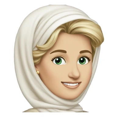 Princess Diana  as muslim sticker
