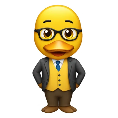 duck teacher sticker