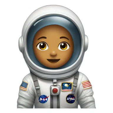 newborn in astronaut costume sticker