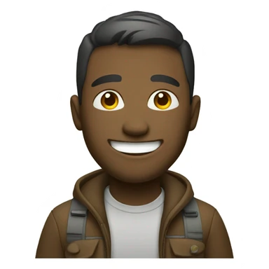 smiling male in outdoor setting sticker