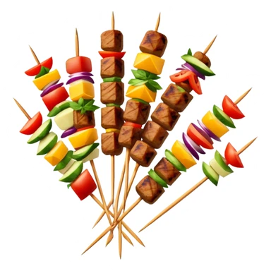 Tasty kebabs aesthetic  sticker