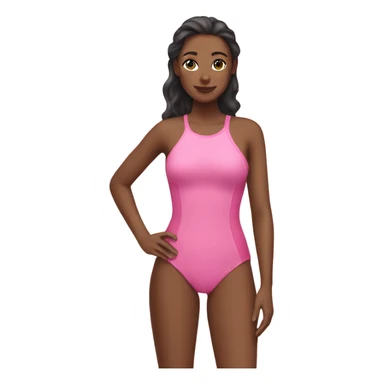 Pink swimsuit sticker