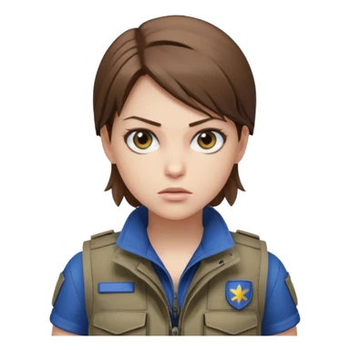 Jill valentine from resident evil 3 remake sticker