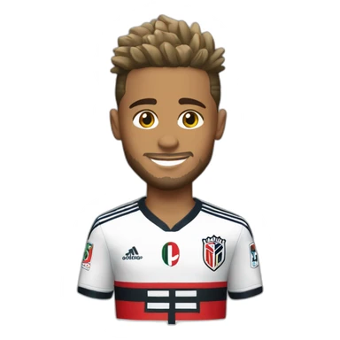 neymar com a camisa do sao paulo sticker