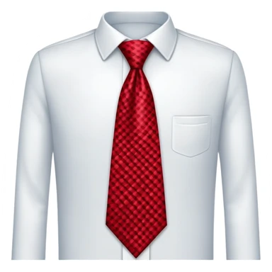 red necktie, professional attire accessory sticker