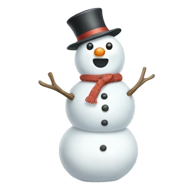 Cute snowman  sticker