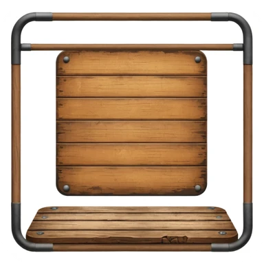 Platform board, with text . sticker