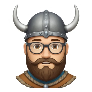 Viking guys, beard, glasses
 sticker