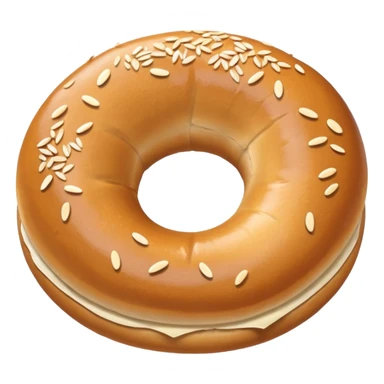 plain bagel sticker