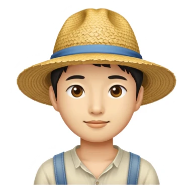 Straw hat one piece  sticker