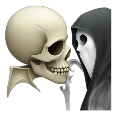 death kissing the grim reaper sticker