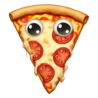 Talking pizza sticker