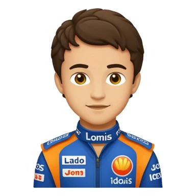 A lando Norris emoji sticker
