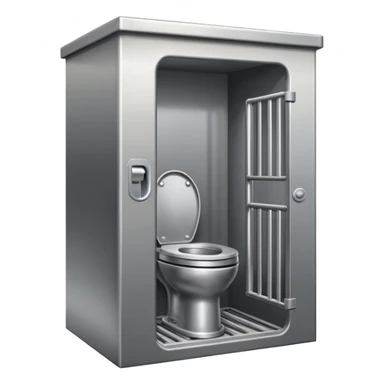 Stainless steel jail cell toilet sticker