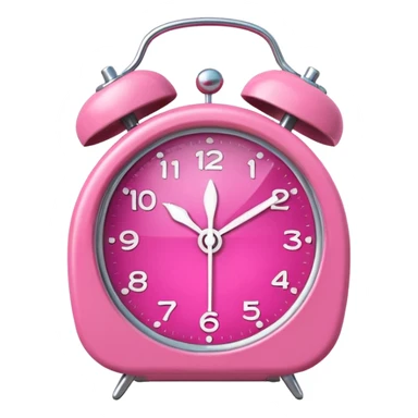pink alarm sticker