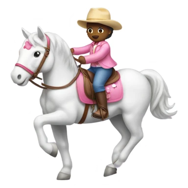 Hello Kitty riding a horse sticker