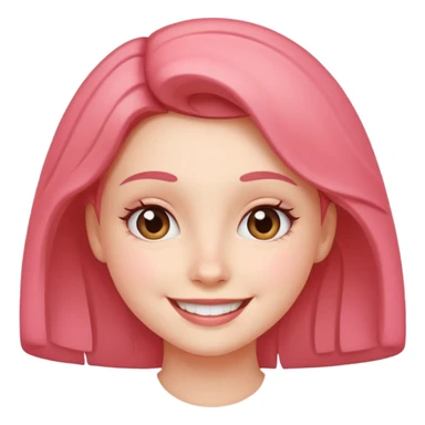 Smiling radiant girl sticker