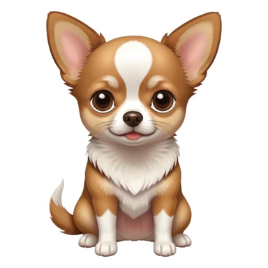 Chihuahua brown and white sticker