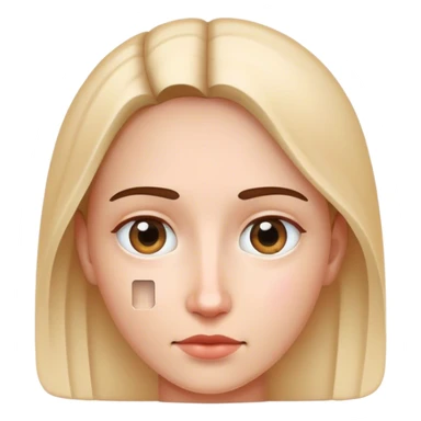 face id scans the face  sticker