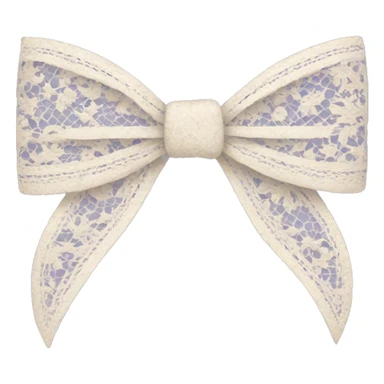 lace bow sticker