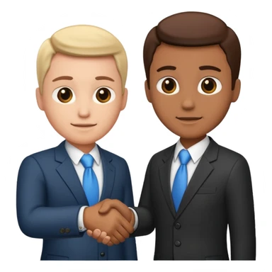 business handshake sticker