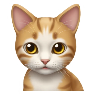 Petit chat qui fait caca  sticker