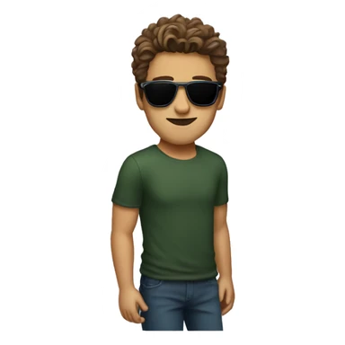 zach bryan with star sunglasses  sticker