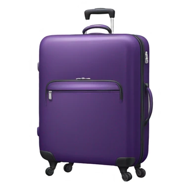 Dark purple luggage sticker