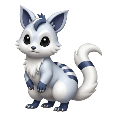 Shiny Furret-Absol-Hybrid (Full body) sticker