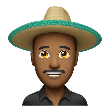 Man in sombrero sticker