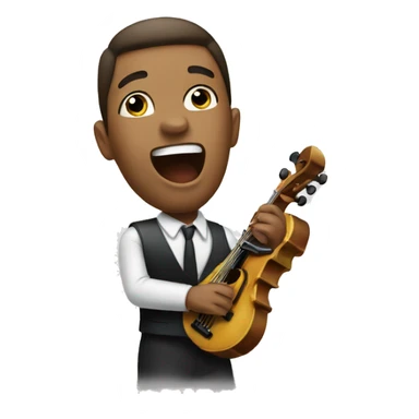 singing music keys sticker