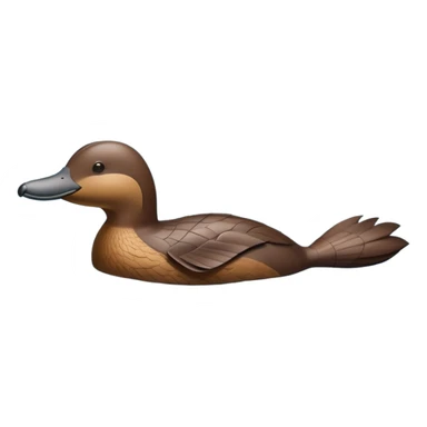cinematic-platypus-realistic-full-body-floating-emoji,-streamlined-brown-body-gliding-through-calm-river-waters,-wide-duckbill-tipped-up-curiously,-webbed-paws-paddling-gently,-dense-water-resistant-fur-slick-and-shimmering,-flat-tail-rippling-the-water’s-surface,-simplified-yet-realistic-focused-features,-highly-detailed,-glowing-with-an-earthy-wet-radiance sticker