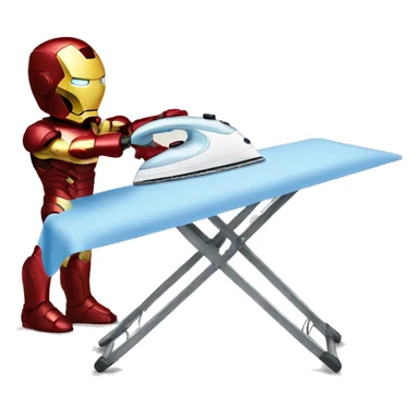 iron man ironing sticker