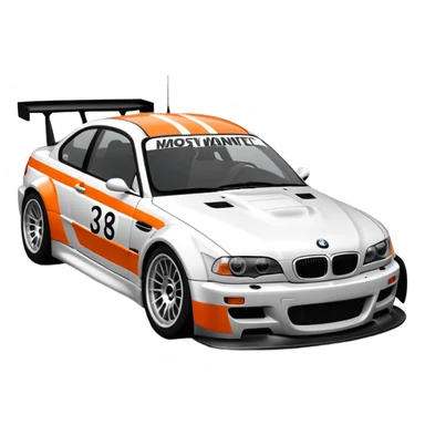 Bmw M3 GTR E46 from need for speed most wanted 2005 with the vinyl  sticker