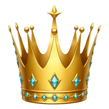 golden crown that has a giant crack down the middle sticker