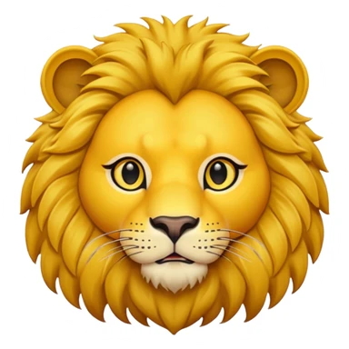 lion face emoji dot eyes sticker