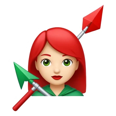 Tag vermelha com uma flecha pra cima verde sticker