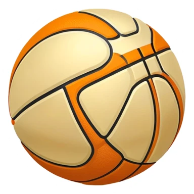 shiny golden basketball with orange seams, metallic gold material, reflective surface sticker