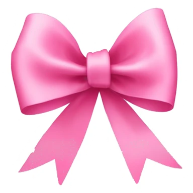 pink ribbon bow  sticker